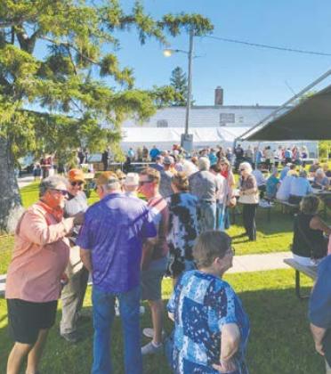 Hundreds came out to the Friday night fish fry as part of the Deuce of August celebration weekend.
