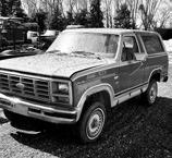 The rusty Ford Bronco looked vastly different before it became “Patriot.”