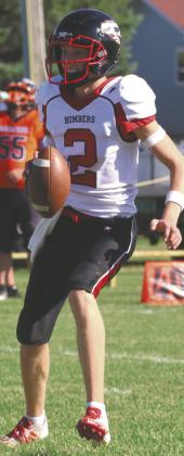 Bombers quarterback Quinn Passa looks for an open receiver. Photo by Lyle Van Camp