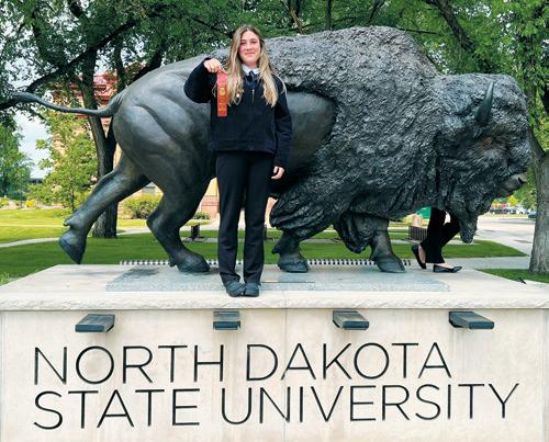 Mackenzie Sherrill who placed in the bronze division for milk quality and dairy products. Photo by Adam Riddle.