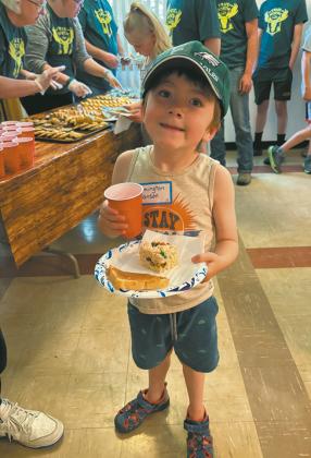 Remington Hanson with his plate of Tundra Treats.