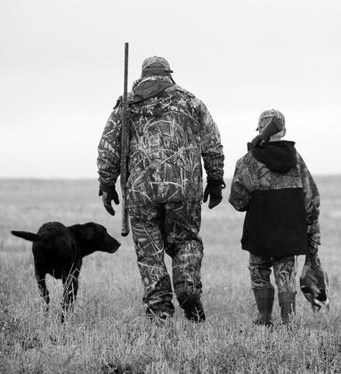 Biosecurity practices can help hunters reduce the risk of transmitting HPAI from wild birds to domestic flocks. Photo courtesy of North Dakota Tourism.