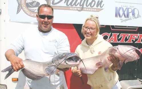 2021 First Place winners Jeff Jordheim and Kora Jordheim, Catfish Capital Challenge champions.