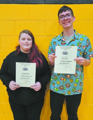 State Qualifiers: Stephanie Kissee and Jonah Rarick. Photo by Jamie Rarick