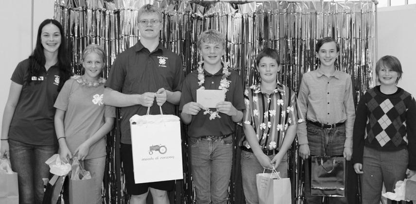 Photographed (L-R) Caroline Stegman, Stella Norrell, Chaz Halverson, Spencer Berg, Oscar Hunter, Charles Midkiff, and John Midkiff.