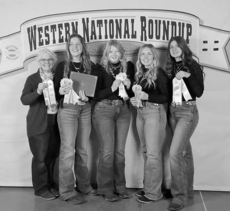 Pictured (L-R) Barb Rice, Rebecca Morstad, Maggie Iverson, Kami Guty, and Katelyn Mattern. Photo courtesy of Pierce County 4-H.