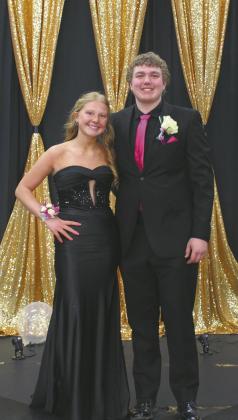 Hailey Riskey escorted by Lincoln Aasand