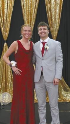 Peyton Larson escorted by Trenton Keena