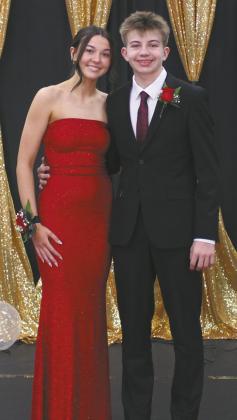 Reagan Safranski escorted by Owen Brown