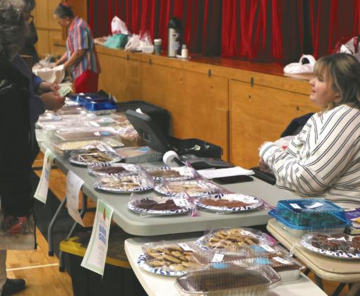 Stacey Van Camp manned the Bible School bake sale booth.
