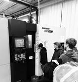 Students on a cooperative work experience tour get a look a precision tooling technology at Sheyenne Tooling and Manufacturing in conjunction with an AgIII class they were enrolled in. After the tour, students completed an interview and skill weld test performed by staff at the business. Photo courtesy of Richard Danielson, Griggs County Central.