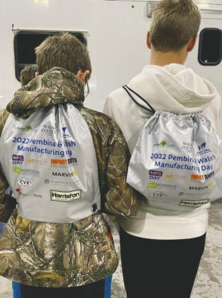 Students received special backpacks to remember the day.