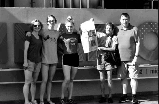 Veronica Wilson and Family took some time recently to catch up on the Valley News &amp;amp; Views while visiting the Miraflores Locks of the Panama Canal. Pictured are: Jill, Meghan, Lindsay, Veronica and Boyd Wilson. Photo submitted by Boyd Wilson