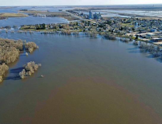 Pictured right: Is that a town in the middle of a lake drone picture by Travis Uggerud. Photos submitted by Travis Uggerud