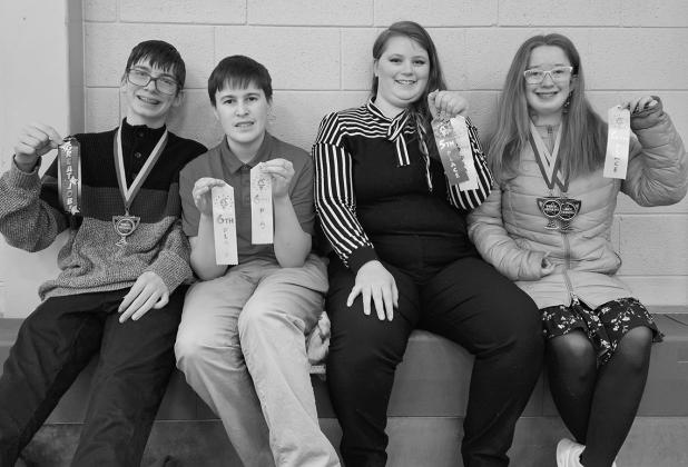 From left to right: Jonah Rarick, Loki Sylskar, Stephanie Kissee, and Siobhan Kissee.