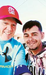 Duane Lyon reported that Jefferson (right), an immigrant from Columia, received Jesus Christ in El-Paso last week.