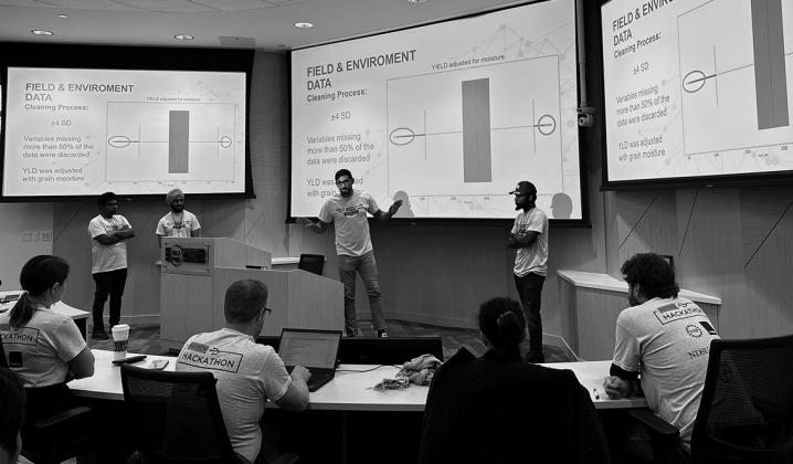 Teams will work intensively over the course of the event, culminating in final presentations, during which solutions will be evaluated based on scientific rigor, creativity and clarity. (NDSU photo)
