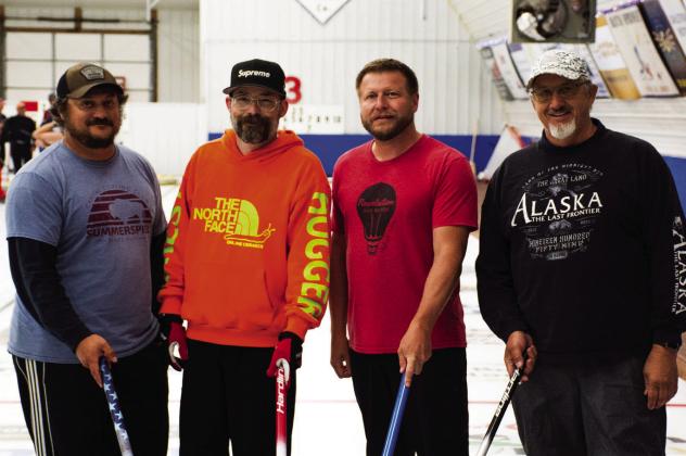 4th Event winner - Cameron Carlson Rink, Thief River Falls, MN (L-R): Tony Gilbert, Cameron Carlson, Matt McDermott, Bob Bastian. Photo by Krystal Wilson.