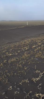 A ditch full of topsoil taken March 23 after a significantly windy day. Photo by Andrea Johnston