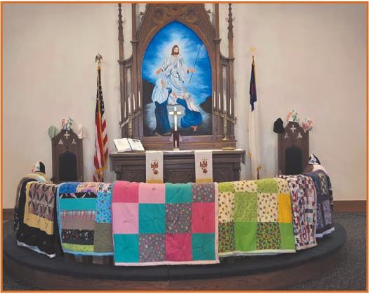 Skjeberg Lutheran Church holds Quilt Dedication Service