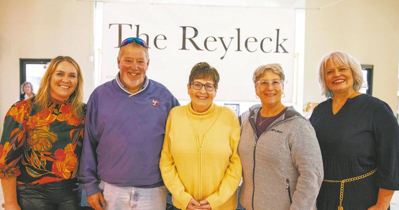 (L-R) Amy Suda, RRRC president; Kerry DeMars, former building owner; Kande Callahan Koehmstedt, family of former store owners; Carole DeMars, former building owner; and Dawn Mandt, RRRC executive director.
