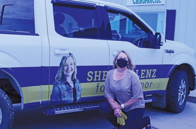 Dr. Shelley Lenz made a brief stop in the Drayton area as part of her Northeast North Dakota tour. VNV Photo by Lesa Van Camp