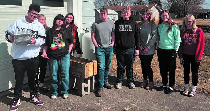 In honor of National Ag Week, Mr.Riddle’s Ag Power Class constructed garden boxes for the community. They wanted to send a sincere thank you to Randy Corrick for supplying the wood. Submitted photo.