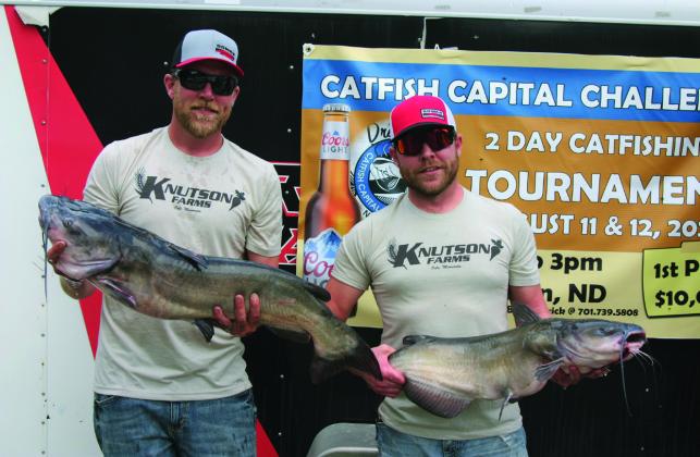 Doug and Derek Knutson landed second place in the Catfish Capital Challenge. Photo by Rob Boll.