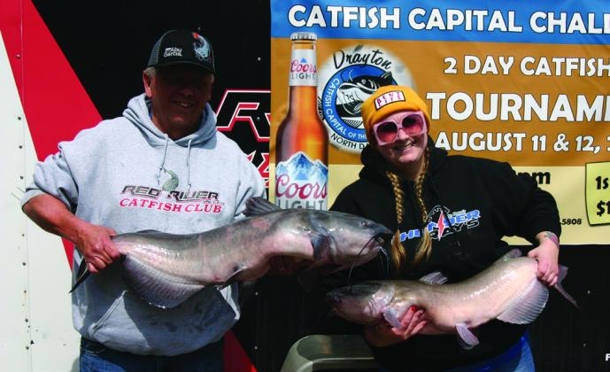 Emma Voorhees came up all the way from Virginia to fish with her father, Ray Lee. The duo landed in sixth place at the tournament. Photo by Rob Boll.