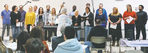 The Choir performs at the Adult &amp;amp; Teen Challenge event in Drayton on Sunday. Photo by Lyle Van Camp.