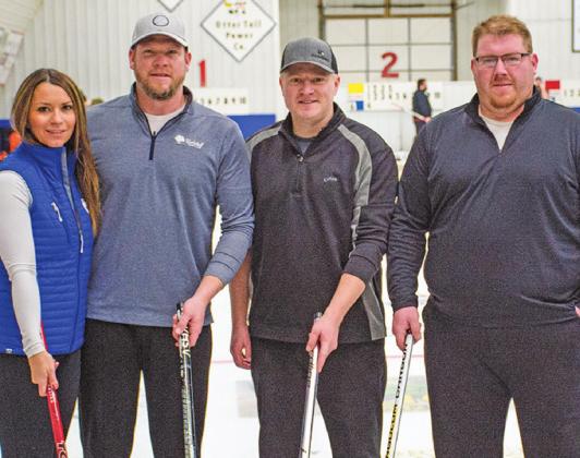 Second Event winners Nick Anderson rink, Karlstad, MN (L-R): Ashley Anderson, Ryan Anderson, Chase Boen, Nick Anderson.