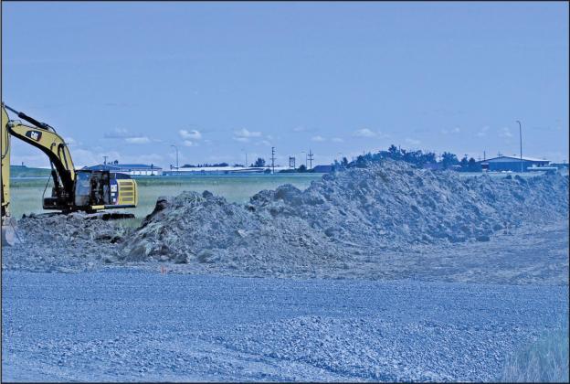 Pictured above is the beginnings of the ground work to prepare for the building of Loves Travel Stop in Drayton. VNV Photo by Lesa Van Camp
