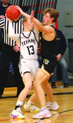 Connor Hurtt looks for an open Titan.