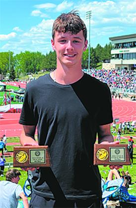 Brady Reilly took fourth in the 200 meter dash and seventh in the 4X200 relay. Submitted photo