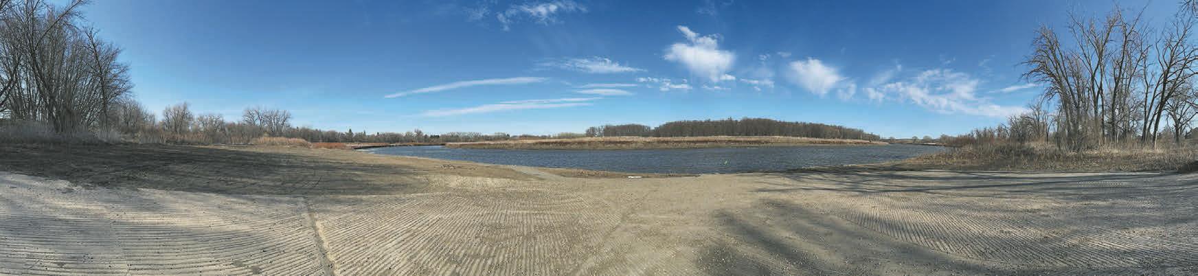 The mighty Red River of the north as seen at the Drayton boat landing Saturday afternoon of last week. Photo by Lyle Van Camp