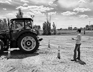 Youth will learn the basics of safe tractor and machinery operation at the NDSU Extension Youth Farm Safety Camps. NDSU photo.