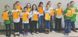 Front Row l to r: Sarah Morrison, Grace Seng, Brinxlee Hay, Kinsey Mertz, Charlie Heck, Sadie Halverson Back Row l to r: Kenrik Morrison, Johanna Martin-Underberg, Chloe Hunter, Kyle Johnson, Paul Gilbertson, Melody Hubbard