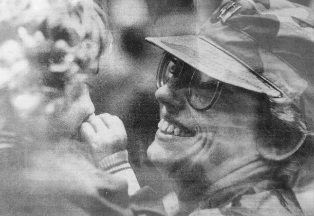 Original photo caption: Bringing tears of joy to a mother’s eyes.