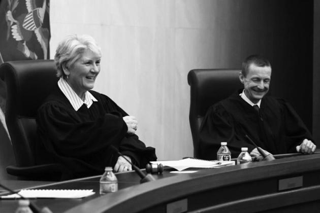 Chief Justice Lisa Fair McEvers, participates in a formal passing of the gavel ceremony on Jan. 6, 2026. Photo by Jacob Orledge/North Dakota Monitor