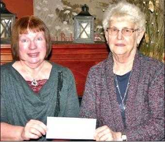 Pembina County Meals &amp;amp; Transportation (L-R): Sally Kliniske and Lorna Anderson. Photo submitted by Drayton Area Community Foundation