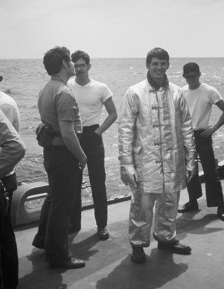 Van Camp with the DLG-18 Helo Ops Fire Rescue Team-1972