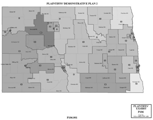 Judge selects legislative district map in tribal voting rights case
