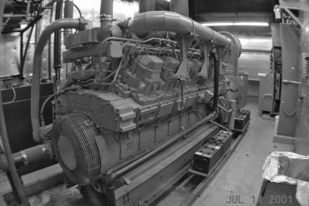 2000 Horsepower Diesel Engine used for Auxiliary Power. Photo submitted by Clint Van Camp