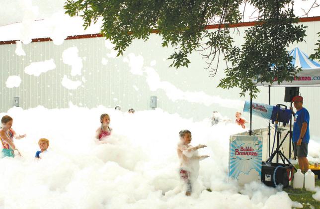 The foam party at Schumacher Park was a big hit with the kids. Photo by Jamie Rarick