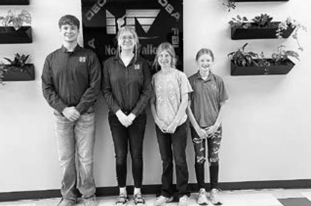 Left to Right: Grady Hornung, Gracyn Hornung, Graesen Helgoe, Emersen Helgoe.