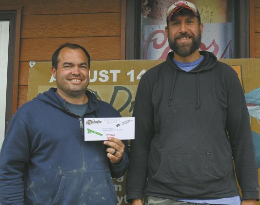 Logan Wysoki of Hillsboro, N.D., and Pat Ward of Moorhead, Minn., landed a third-place finish in the 2026 Drayton Catfish Capital Tournament with a two-day total of 71.71 pounds. Photo by Rebecca Davis