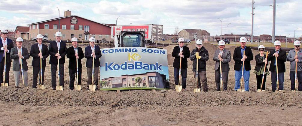 Pictured above KodaBank management and board members break ground in Grand Forks on Thursday October 15, 2020. Photo submitted by KodaBank