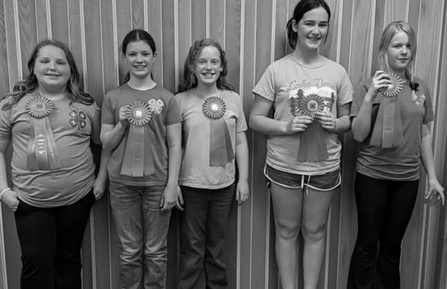l to r - Lainy S., Chloe H., Ruby M., Naomi S., Stella N. Submitted photo