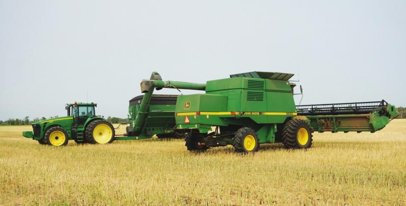 Grain harvest progressing well here