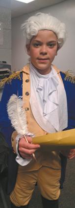 Alexander Hamilton was portrayed by Noah DeSouza. Photo by Christine Jensen